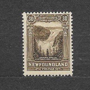 CANADA-NEWFOUNDLAND-1931, Sc#182,  MLH, F-VF,  GRAND FALLS.  WATERMARKED.