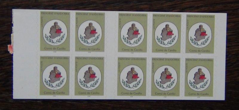 Andorra 1996 3f in block x 10 sets MNH