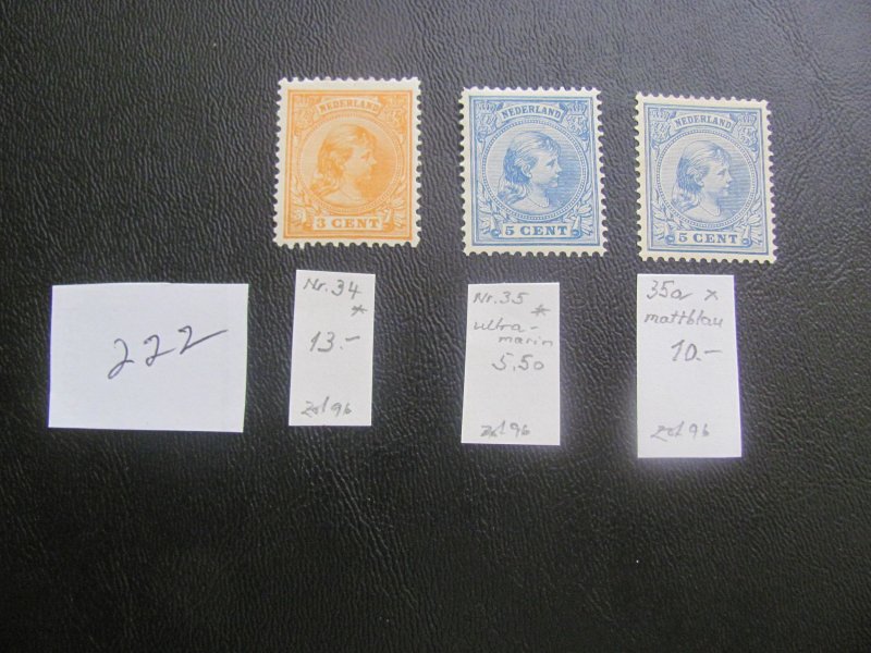 NETHERLANDS 1898-1924 HINGED LOT  VF  (222)