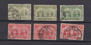BSAC Rhodesia KGV 1910 1/2d 1d Collection Of 6 Fine Used BP230