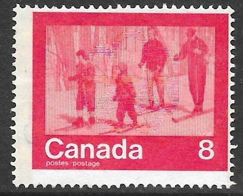 Canada 645i: 8c Skiing, used, F