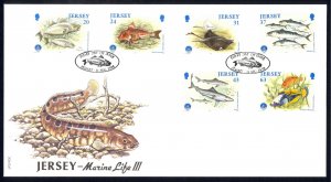 Jersey Sc# 858-863 FDC 1998 Marine Life III