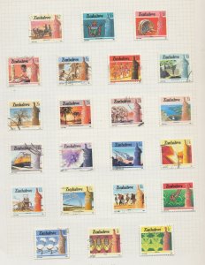 ZIMBABWE - Scott 493-514, SG 659-680 - used - 1985