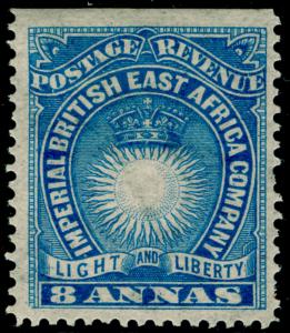 BRITISH EAST AFRICA SG12, 8a blue, M MINT.