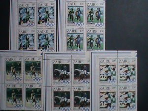 ​ZAIRE-1984 SC#1154-8 SUMMER OLYMPIC GAMES LOS ANGELES'84 MNH BLOCK OF 4-VF