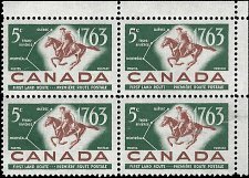 CANADA   #413 UPPER RIGHT PLATE BLOCK (2)