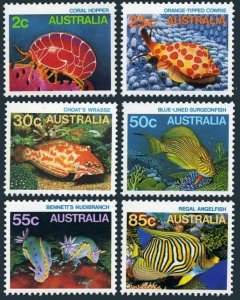 Australia 902 set 1 of 6 stamps, MNH. Michel 879-884. Marine life, 1984.