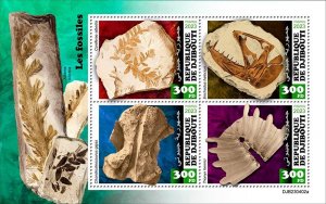 DJIBUTI - 2023 - Fossils - Perf 4v Sheet - Mint Never Hinged