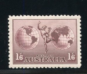 AUSTRALIA 1934 SCOTT #C4 SG #153 AIRMAIL MINT NEVER HINGED