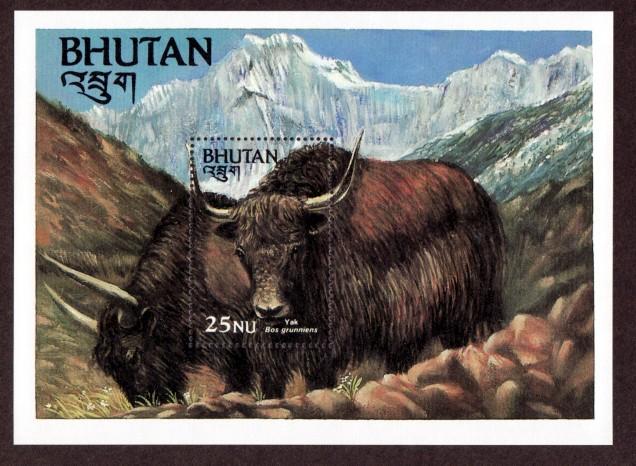 Bhutan 418 Mint NH S/S Yak!