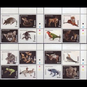 SAMOA 2016 - Scott# 1248/52 Wildlife 60s-$3.6 NH