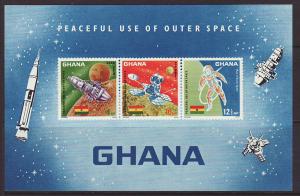 1967 Ghana Outer Space MS U/M