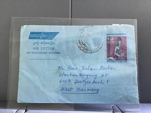Burma 1986 Air Letter  stamps cover  R29085