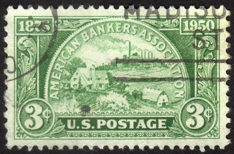 1950, US 3c, American Bankers Association, Used, Sc 987