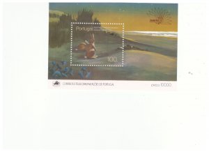 PORTUGAL SC.1657 1985 NATL. PARKS AND RESERVES S/S MNH BK2