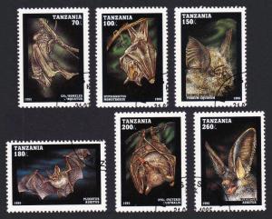 Tanzania Bats 6v CTO SC#1396-1402 MI#2085-2091