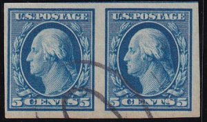 US 347 Washington / Franklin Used VF Horizontal Pair