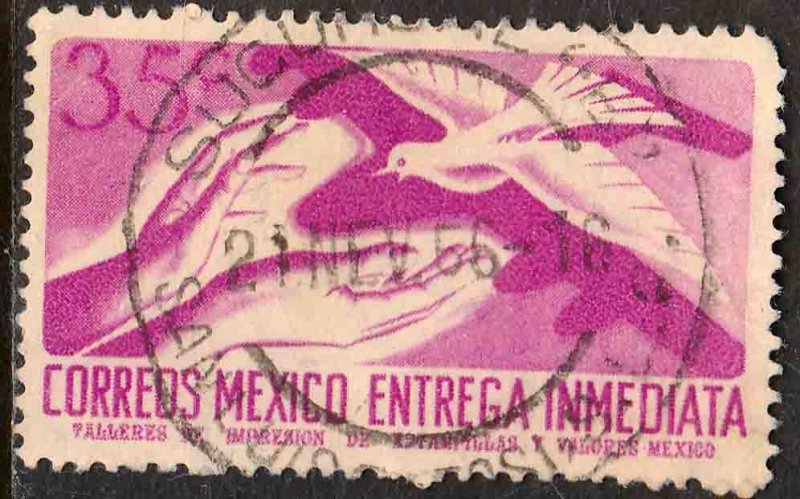 MEXICO E16, 35¢ 1950 Definitive 2nd Printing wmk 300. USED. F-VF. (1474)