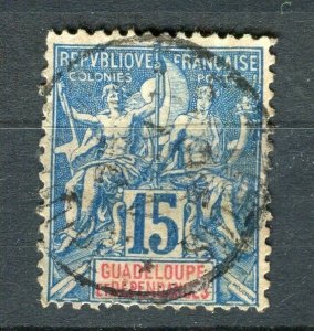 FRENCH COLONIES; 1890s Classic Tablet issue used 15c. value + Postmark,