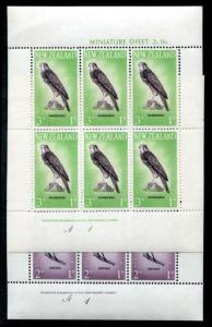 New Zealand B61-62 NH, souvenir sheet, bird