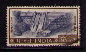 INDIA Sc# 421 USED FVF WMK 324 Bhakra Dam Punjab