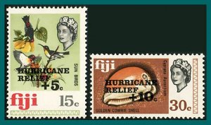 Fiji 1972 Hurricane Relief, MNH #B5-B6,SG476-SG477