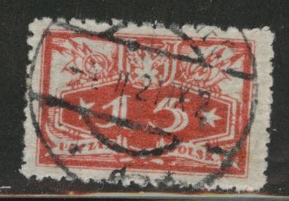 Poland Scott o14 Used 1920  Official