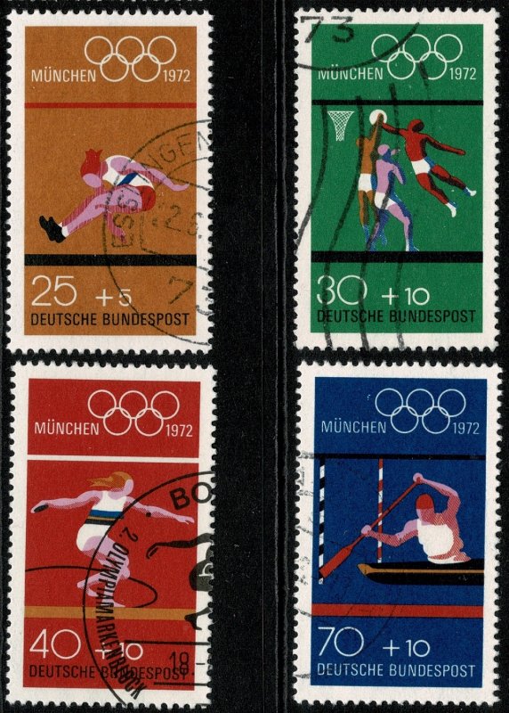 GERMANY 1972 OLYMPIC GAMES MUNICH USED (VFU) P.14 SG1621-24 SUPERB