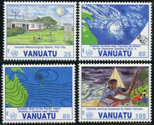 Vanuatu #565-568 World Meteorological Organization Postage Stamps 1992 Mint LH