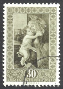 Liechtenstein Sc# 262 Used 1952 30rp Paintings