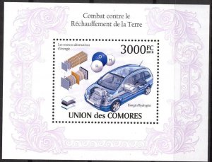 Comoro Islands 2010 Cars Fight against Global Warming S/S MNH