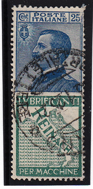 Italy 1901-22 with Advertising Label #100f, Please see the description