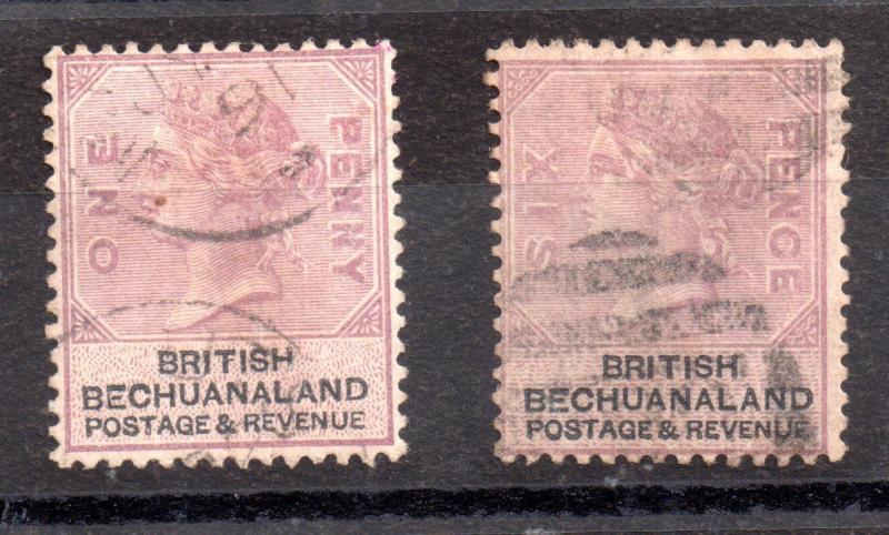 British Bechuanaland Victorian used issues SG10-SG14 WS3527