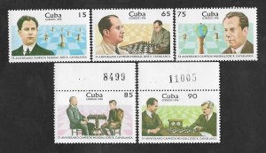 SE)1996 CUBA, FROM THE CHESS SERIES, 75TH ANNIVERSARY OF THE WORLD CHAMPION JOS