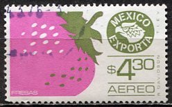 Mexico; 1975: Sc. # C496; O/Used Single Stamp