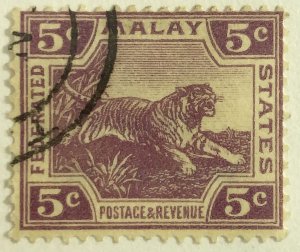 AlexStamps MALAYA #58 VF Used 