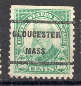 Massachusetts Precancels: Gloucester, 13 cent 