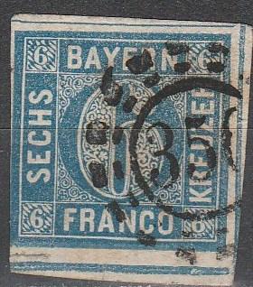 Bavaria #11 F-VF Used  CV $12.00  (A5062)