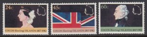 Cocos Islands 82-4 Annexation mnh