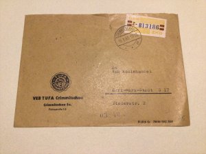 German Democratic Republic 1960 official courier stamps postal cover Ref 66564