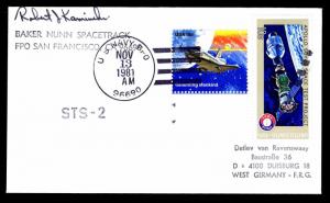 1981 BAKER NUNN SPACETRACK - SIGNED - U.S.#1918 &1570 FRANKING (ESP#2501)