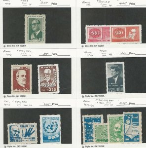 Brazil, Postage Stamp, #869//912 Mint NH & LH, 1958-60, JFZ