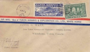 1928, 1st Flt., Atlgn, BC to White Horse, Yukon, Canada, See Remark (33626)