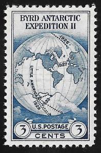 733 3 cents Byrd Antarctic Stamp mint OG NH EGRADED XF 88 XXF