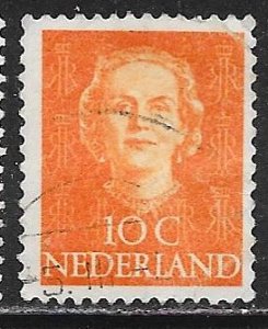 Netherlands 308: 10c Queen Juliana, used, F-VF