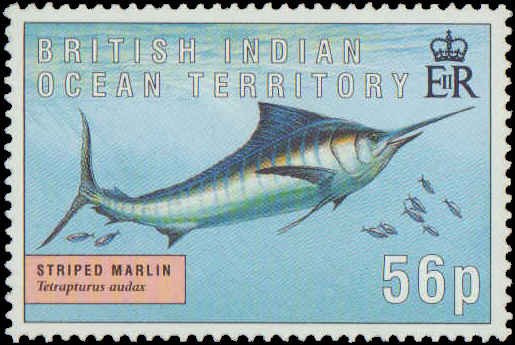 1995 British Indian Ocean Territory #168-171, Complete Set(4), Never Hinged