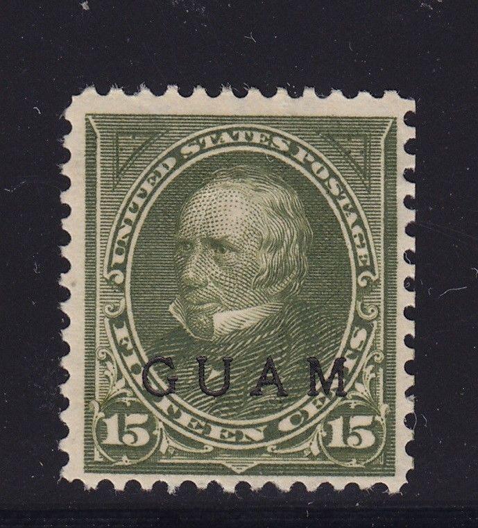 Guam # 10 F-VF original gum mint with nice color cv $ 150 ! see pic !