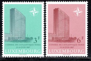 Luxembourg Scott # 452 - 453, mint nh