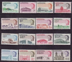 Antigua-Sc#167-82- id7-unused VLH QEII set-Definitives-1966-