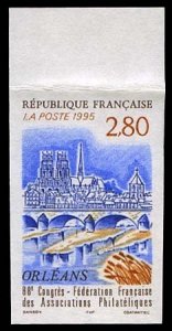 France, 1950-Present #2484 (YT 2953) Cat€17, 1995 French Federation of Phil...